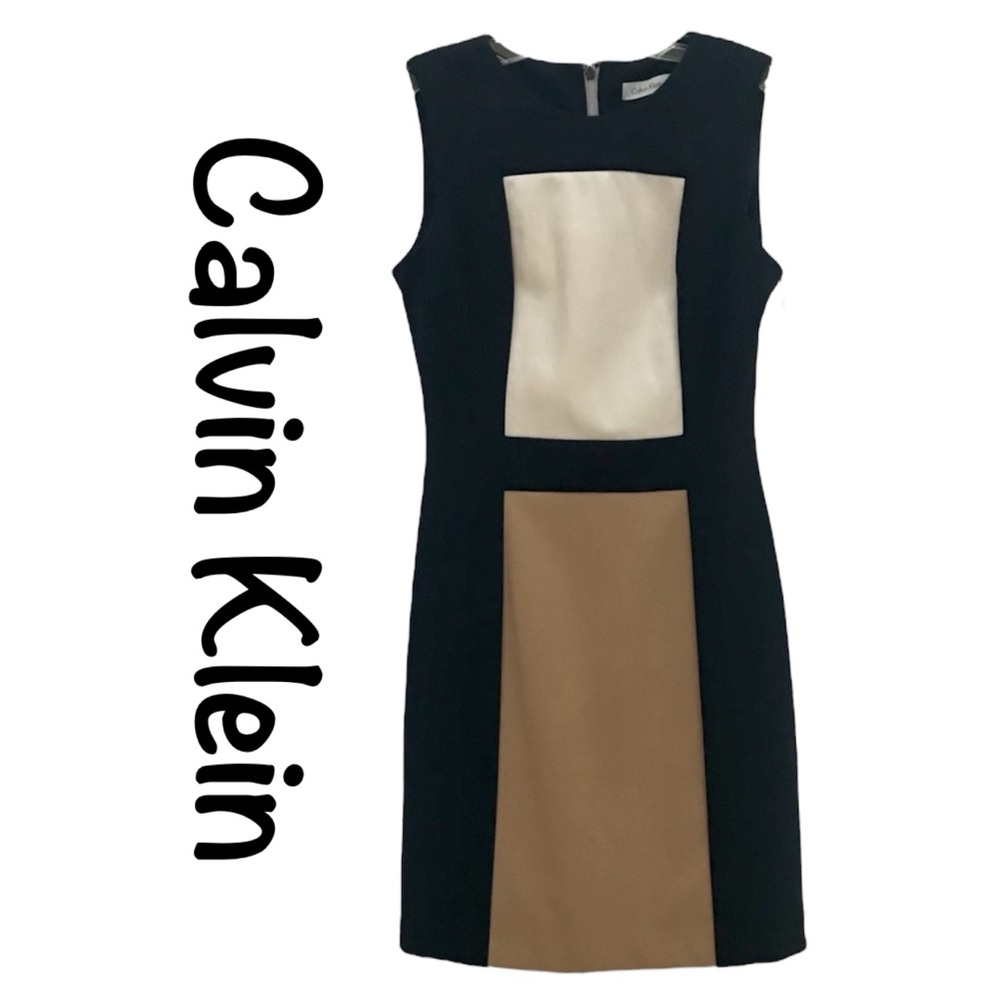 New CALVIN KLEIN Color Blocked DRESS NWT